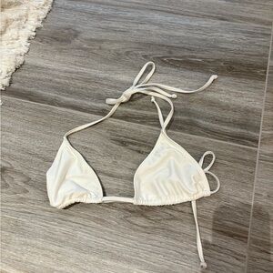 Lovewave x Revolve White Bikini Top